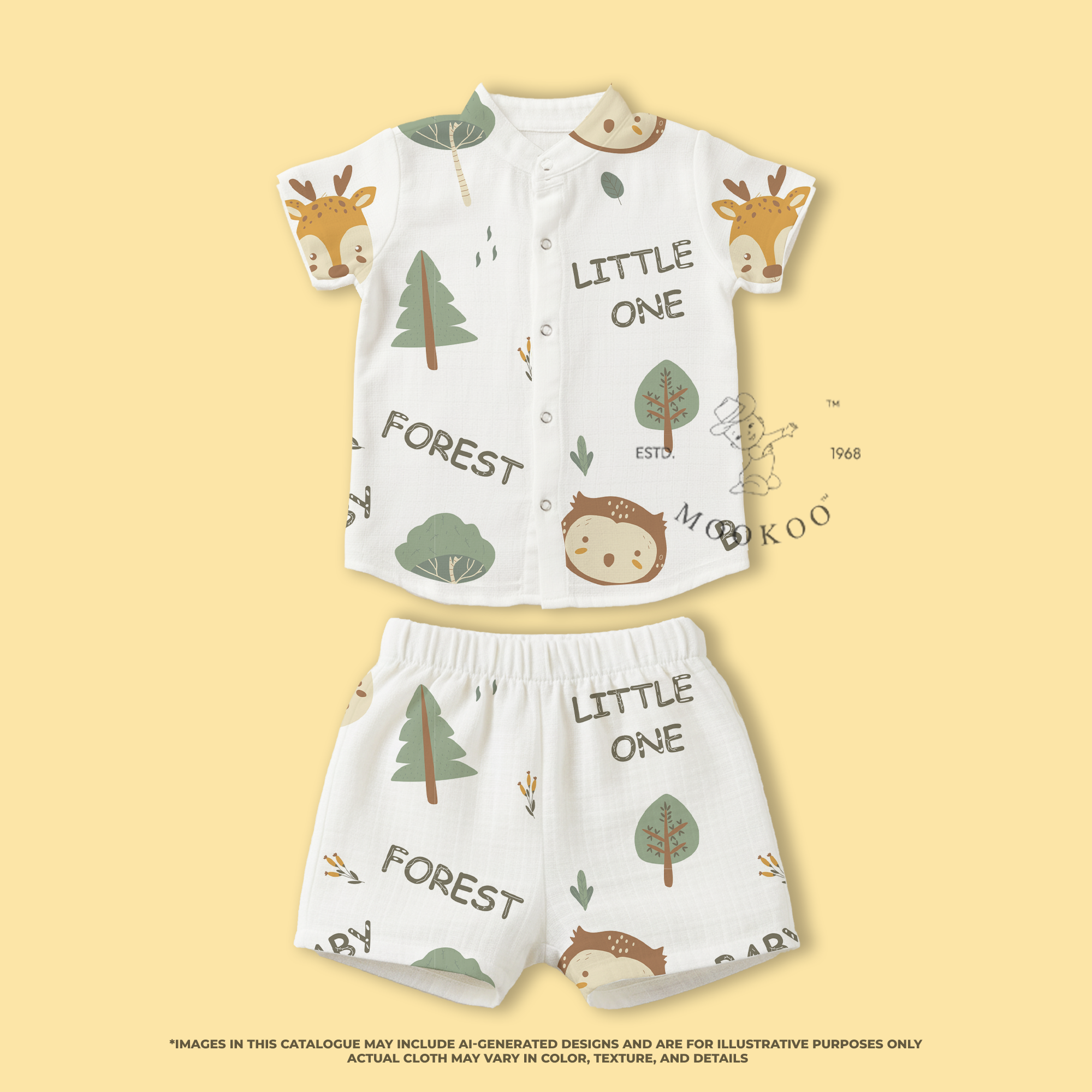 Shirt & Shorts | Muslin Cotton