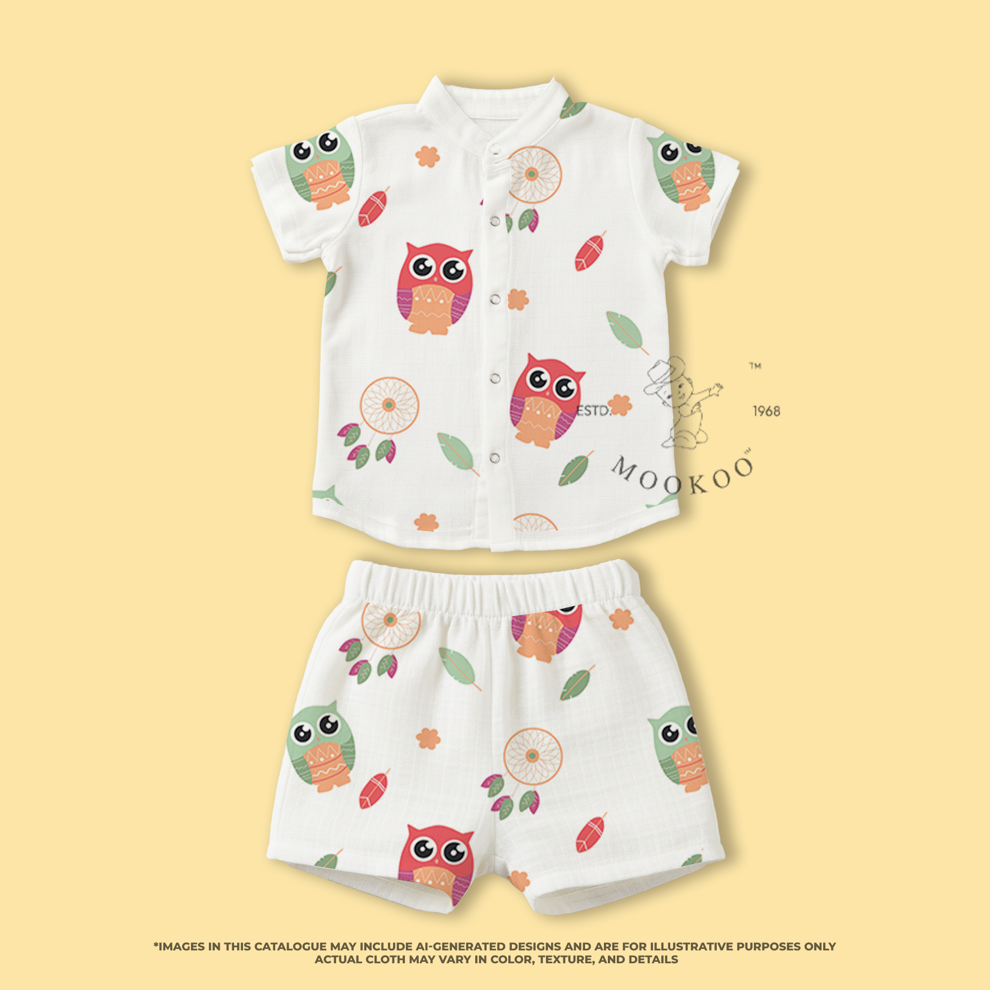 Shirt & Shorts | Muslin Cotton
