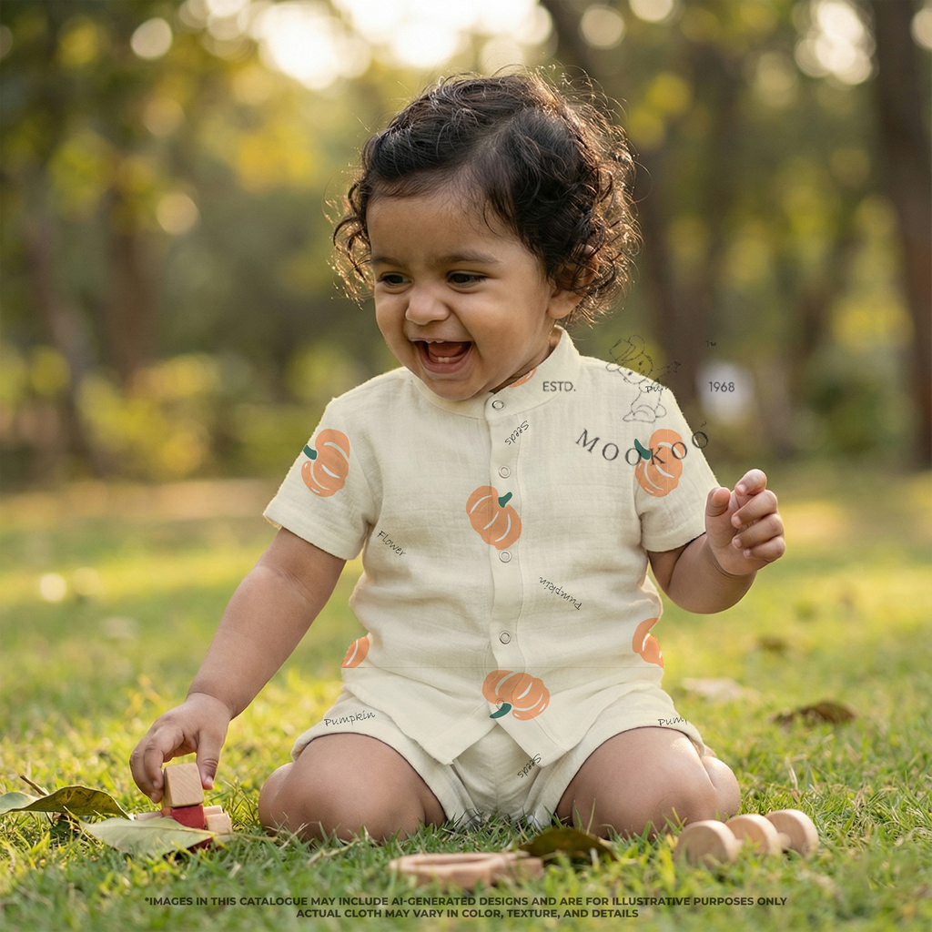Shirt & Shorts | Muslin Cotton