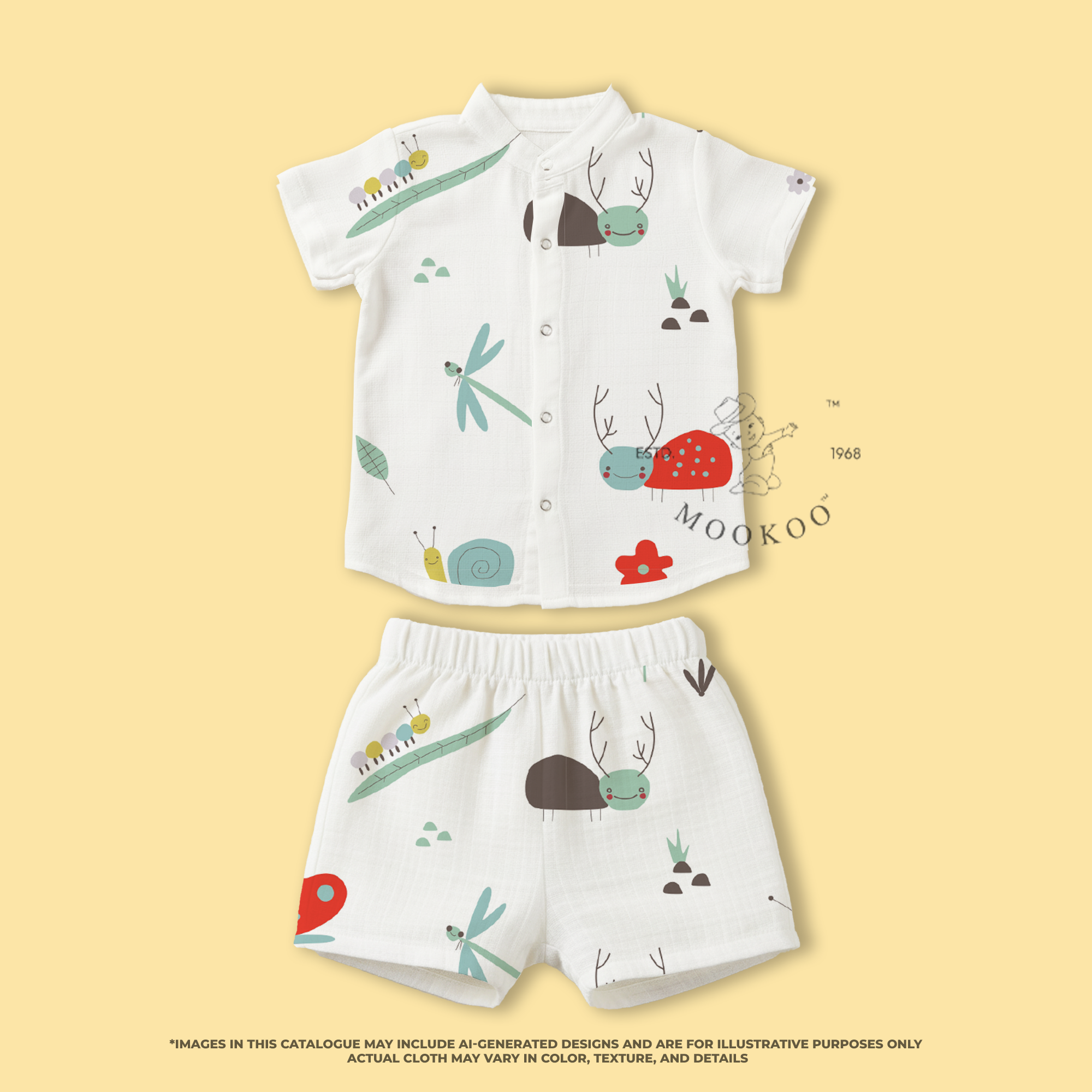 Shirt & Shorts | Muslin Cotton