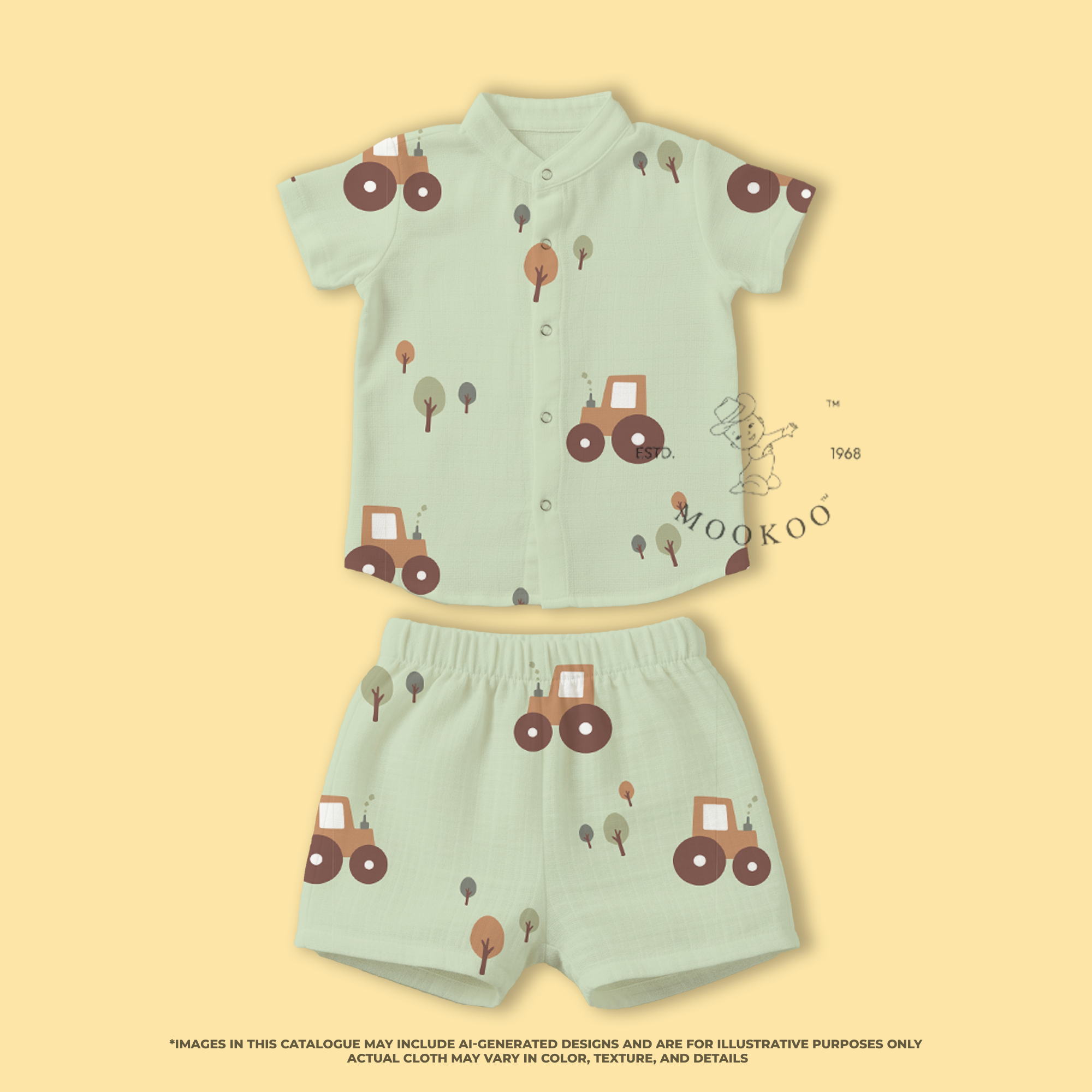 Shirt & Shorts | Muslin Cotton