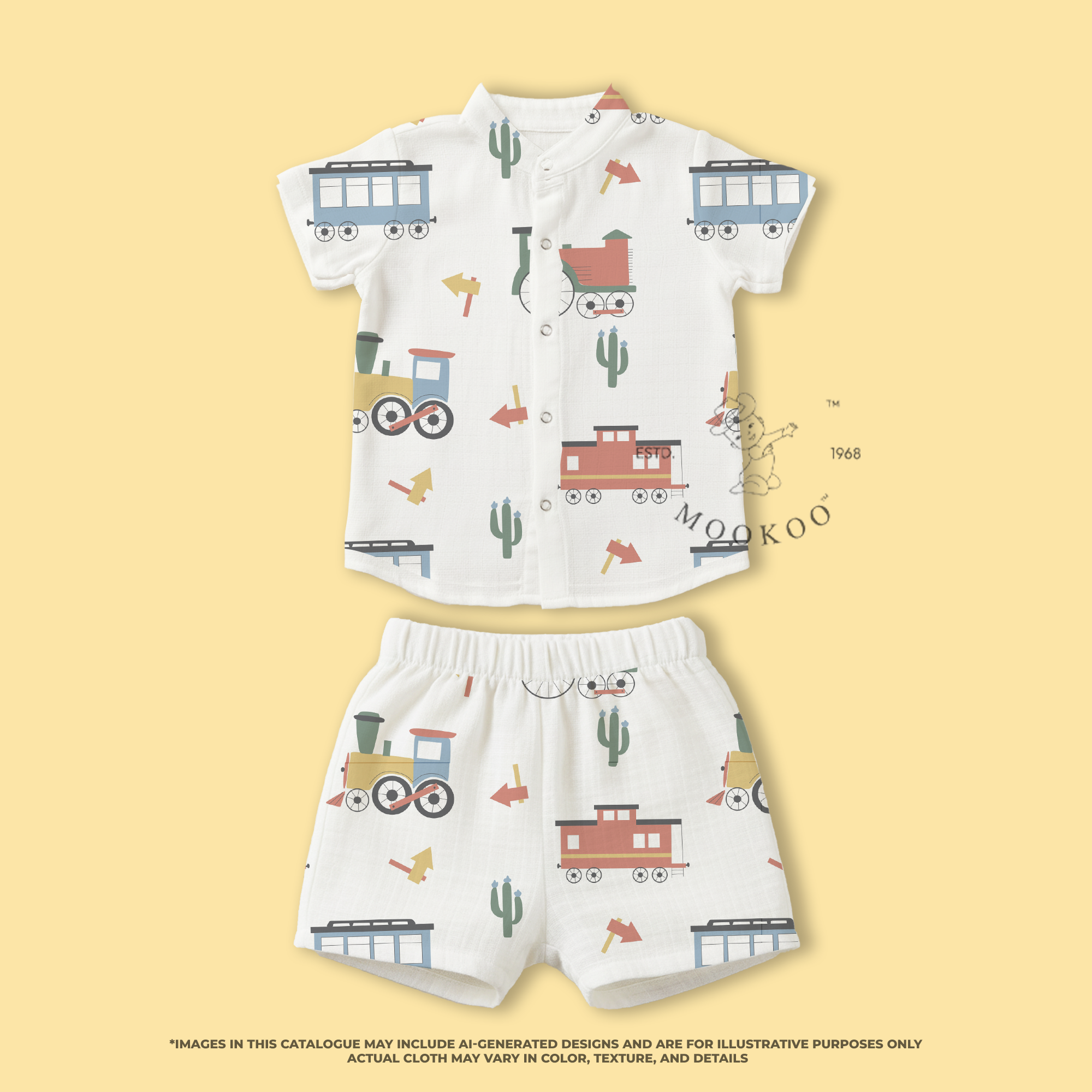 Shirt & Shorts | Muslin Cotton